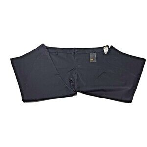 NWT LEE Womens Wrinkle Free Bootcut Mid Rise Black Pants, Plus 26W Petite